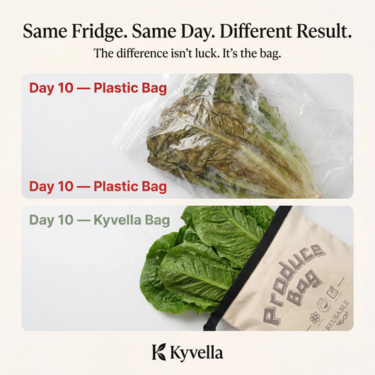 Premium 100% Cotton-Beeswax Produce Bags