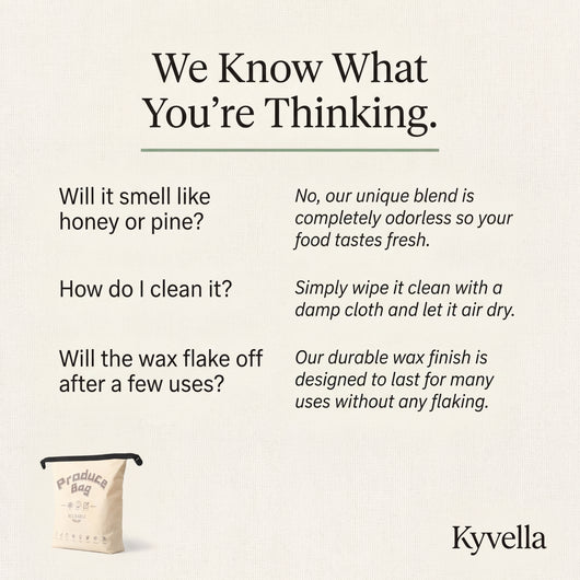 Premium 100% Cotton-Beeswax Produce Bags