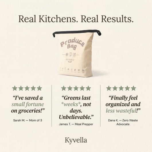 Premium 100% Cotton-Beeswax Produce Bags