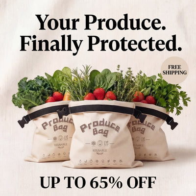 Premium 100% Cotton-Beeswax Produce Bags